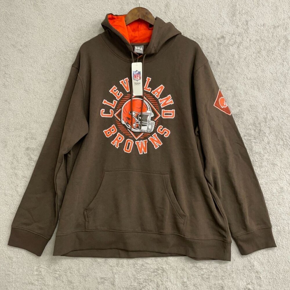 NEW Cleveland Browns NFL Men's Size 2XL Brown Hoodie By CSA
